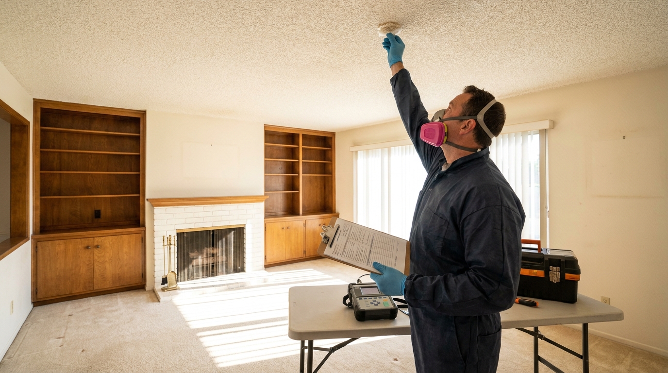 Asbestos inspection for older homes in Orange County to ensure safety before buying
