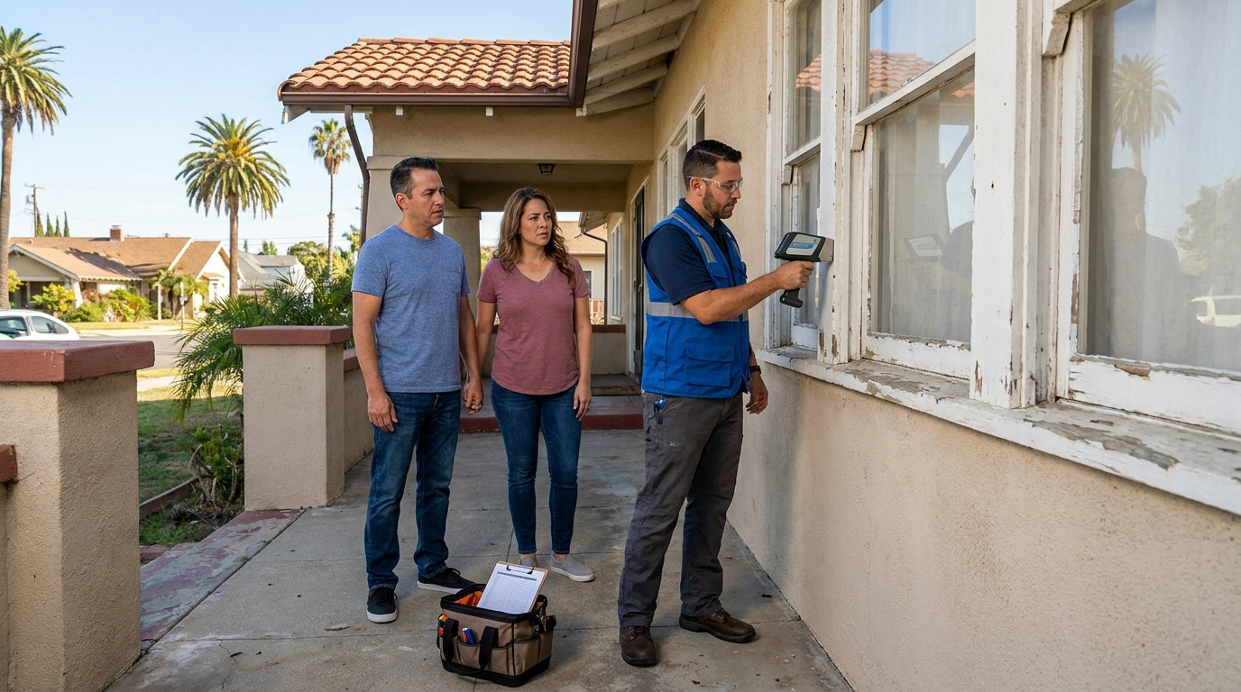 Lead paint testing in older Orange County homes for safety and compliance