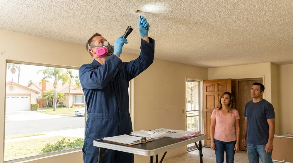 Asbestos inspection before renovations in Orange County prevents health risks and protects property value