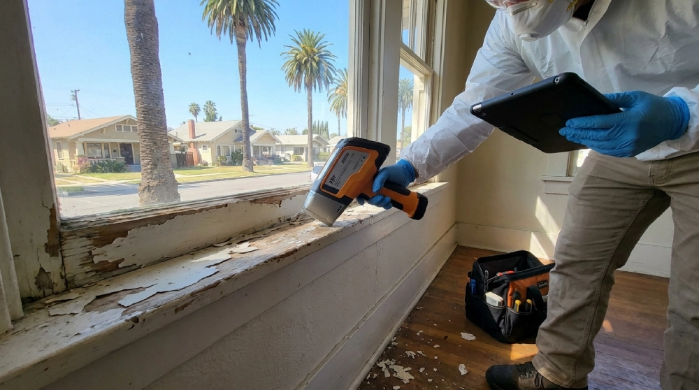 Lead paint testing after water damage in older Anaheim homes