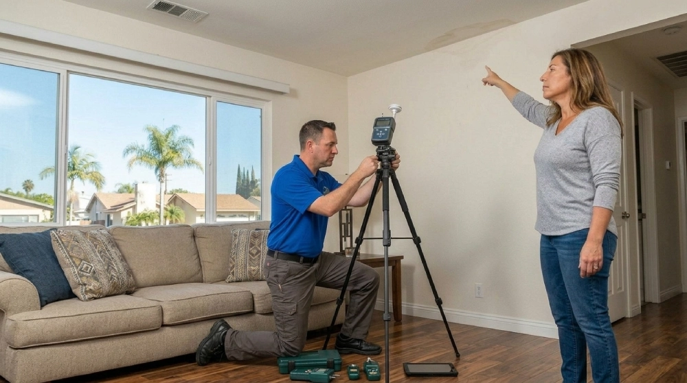 Allergen and bacteria testing inside your home for improved indoor air quality and health